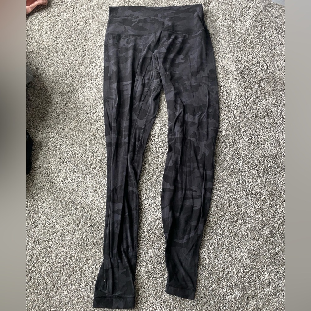 Lululemon align black camo leggings size 8
